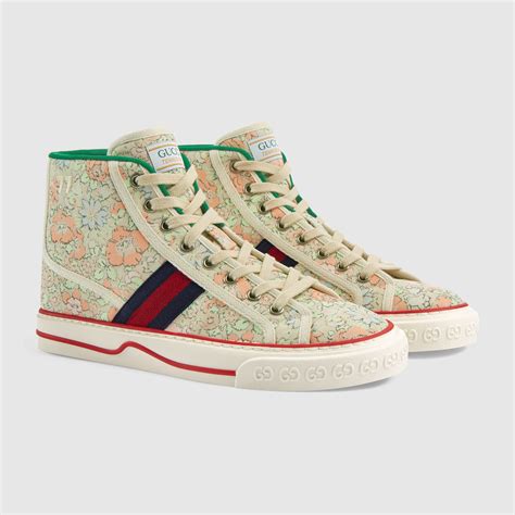 gucci liberty london sneakers|Gucci Women's Tennis 1977 Liberty London Sneakers.